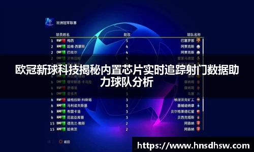 欧冠新球科技揭秘内置芯片实时追踪射门数据助力球队分析